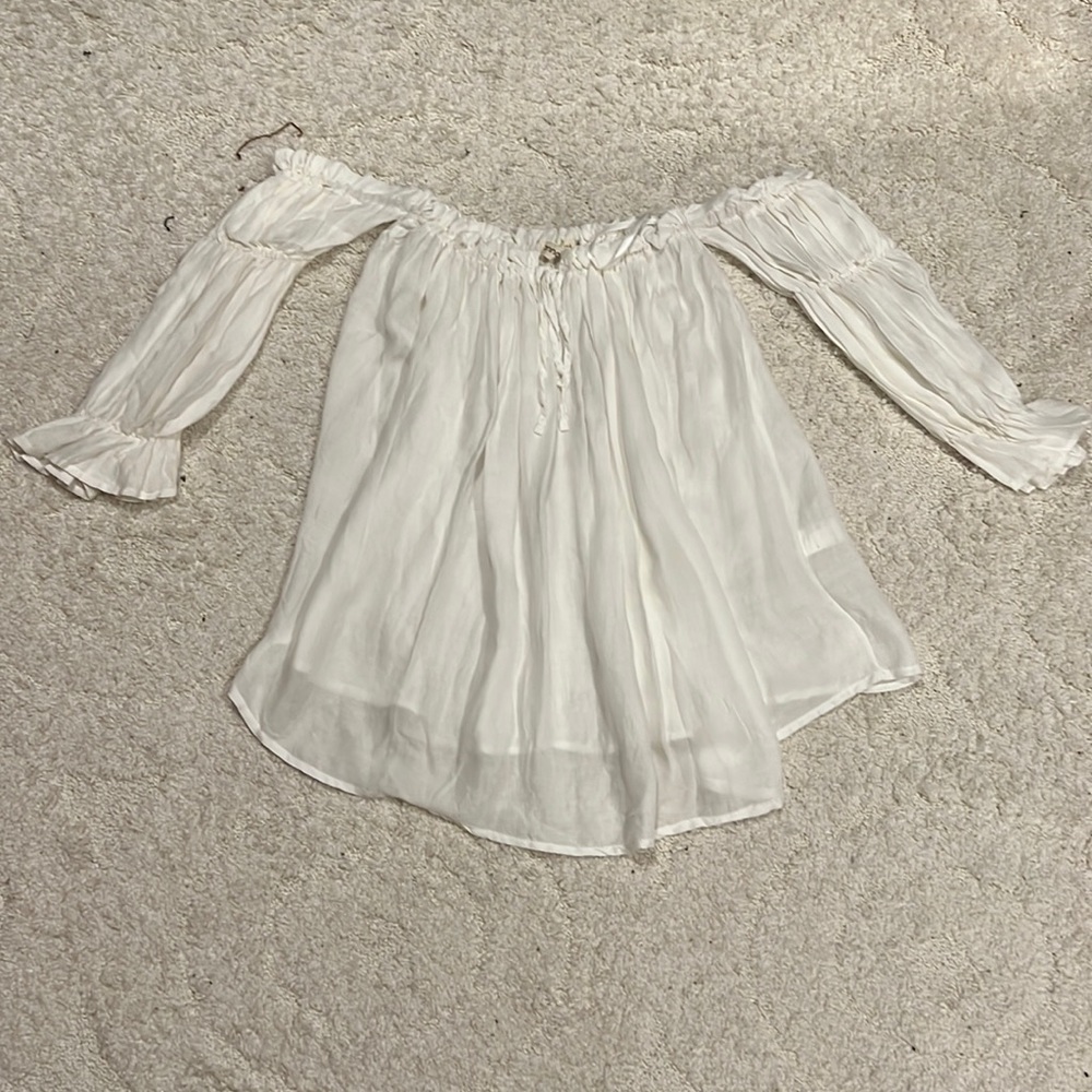 White peasant top